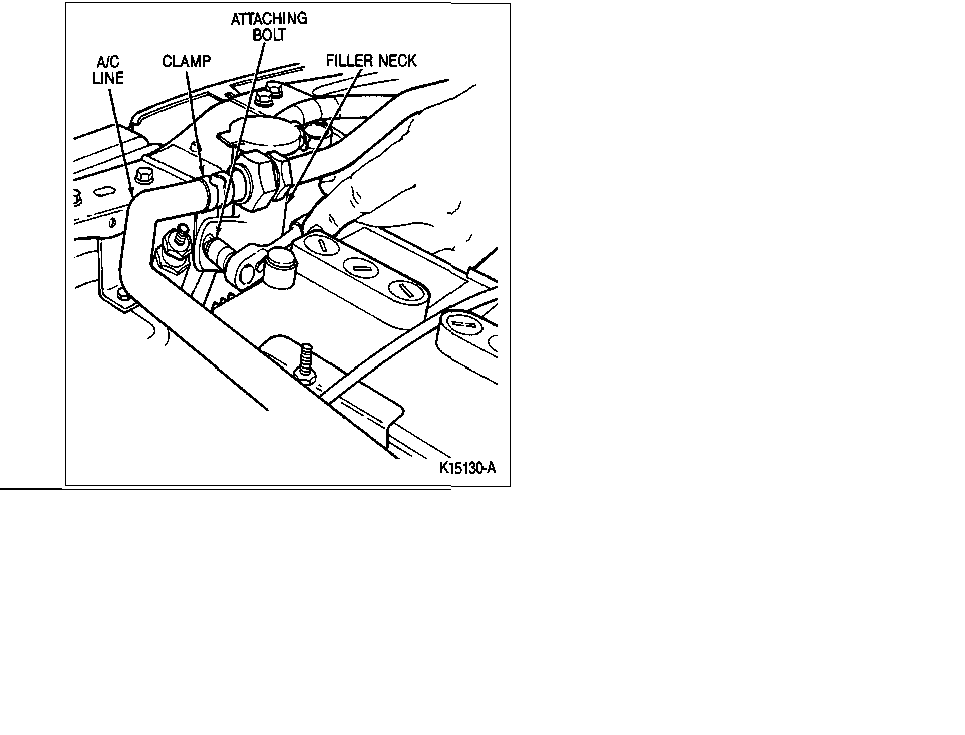 Windshield Washer Reservoir and Filler Neck Removal 1
